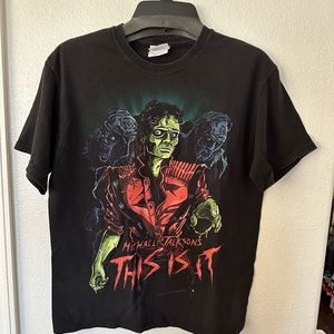 Michael jackson this is it thriller tshirt medium